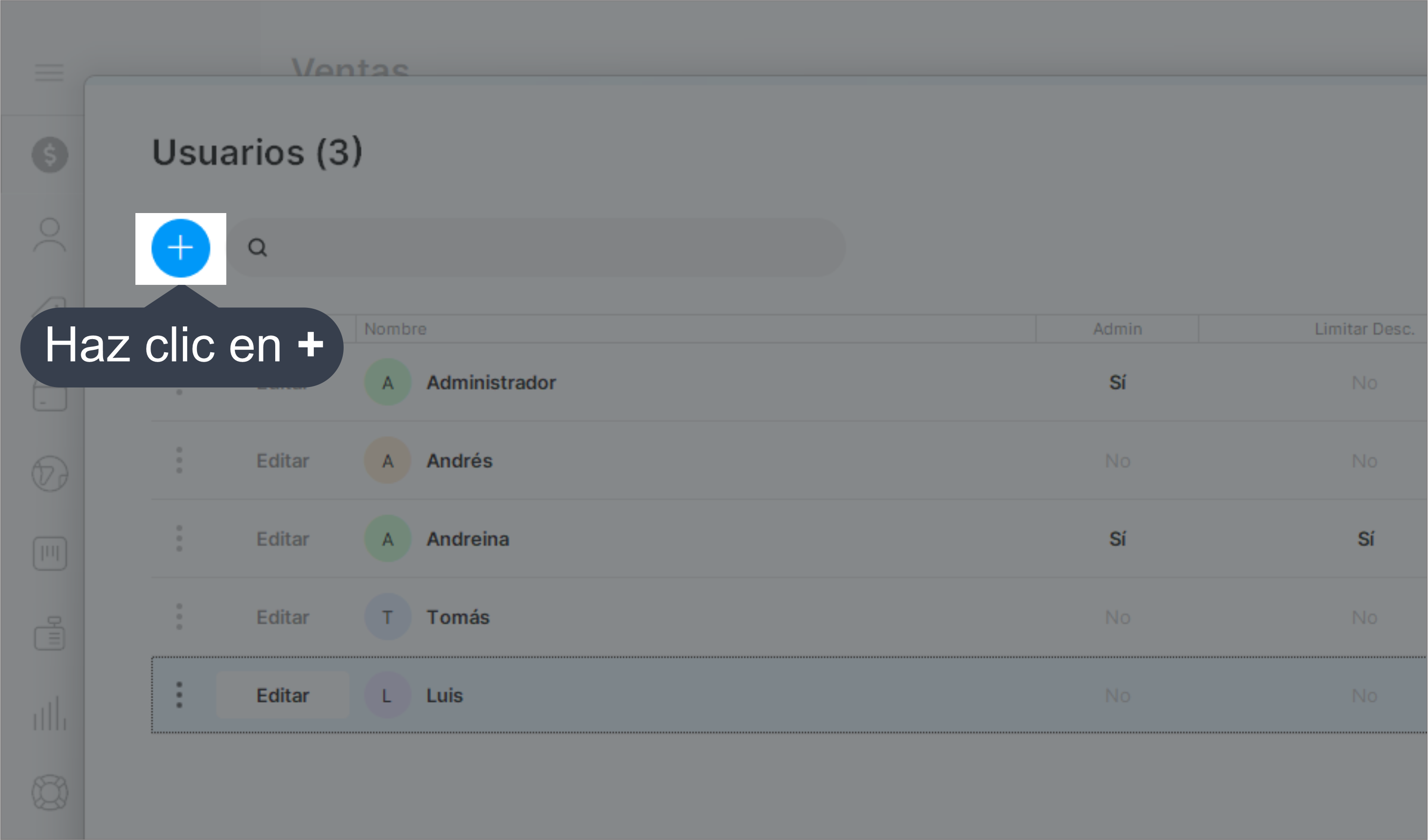 Crear nuevos usuarios